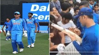 India vs Australia 2018-19 1st ODI: MS Dhoni Fever Grips Sydney, Former India Captain Fulfils Fans Wishes With Beautiful Gesture | WATCH VIDEO