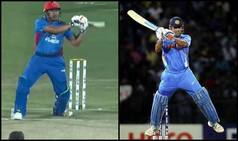 Afghan Sensation Zazai Innovates His Own Version of Dhoni   s Helicopter Shot | WATCH