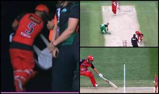 Furious & Fuming! Finch Smashes Chair After Unluckiest Ever Dismissal | WATCH