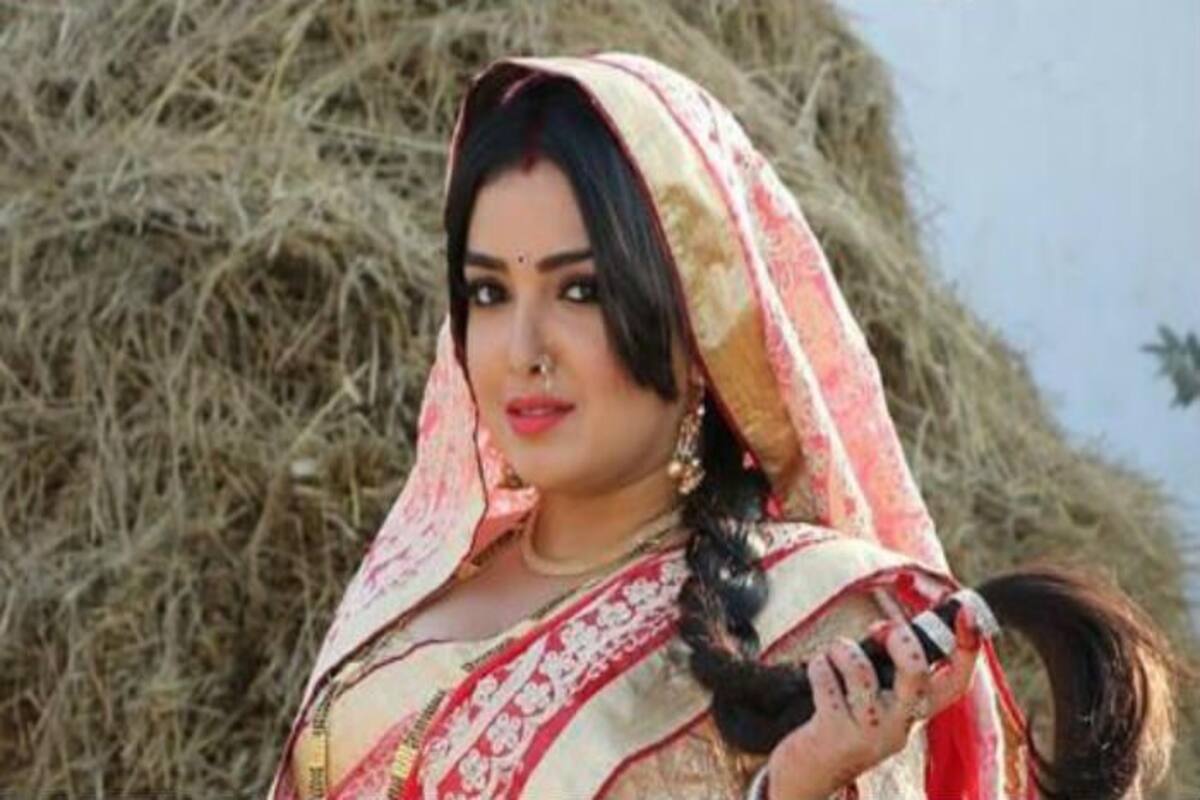 1200px x 800px - Bhojpuri Hot Actress, Amrapali Dubey Looks Sexy in Pink Saree And ...