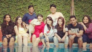 Jennifer Winget Looks Sizzling Hot in Red Dress as She Enjoys Workcation by Chilling in The Pool With Her Friends