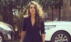 Nia Sharma Rocks The Blue Pantsuit Look Like a Boss Lady And You Can't Deny it