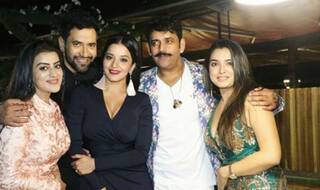 In Pics: Amrapali Dubey, Monalisa, Akshara Singh, Ravi Kishan Make it a Starry Night at Nirahua's Birthday Bash