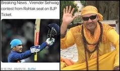 #5YearChallenge! Sehwag Hits Election Rumours For a Six in Comical Fashion | SEE POST