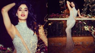 Janhvi Kapoor Wears a Nude Sheer Sparkly Gown by Yusuf Aljasmi at Award Show And Looks Stunning – See Photos Janhvi Kapoor Wears a Nude Sheer Sparkly Gown by Yusuf Aljasmi at Award Show And Looks Stunning – See Photos
