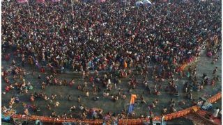 Kumbh Mela 2019: माघी पूर्णिमा पर ऐसा है प्रयाग कुंभ का नज़ारा, देखें VIDEO