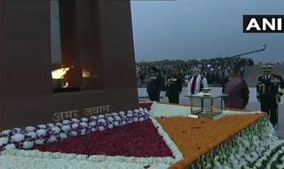 PM Modi Inaugurates National War Memorial by Lighting Eternal Flame Below Obelisk, Dedicates it to Nation