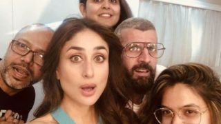 Kareena Kapoor Khan Gives a Perfect Selfie Expression as She Poses With Her Staff Members in The Middle of Shoot, See Picture Kareena Kapoor Khan Gives a Perfect Selfie Expression as She Poses With Her Staff Members in The Middle of Shoot, See Picture