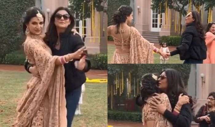 Sushmita Sen Gives an Impromptu Performance on ‘Chunari Chunari’ at Friends Wedding Sushmita Sen