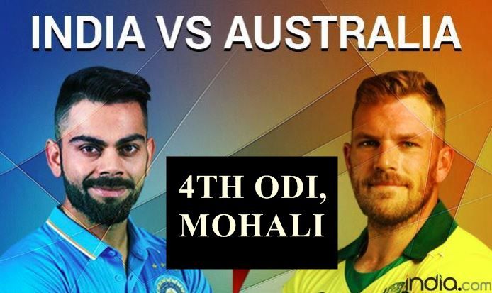 india australia odi score