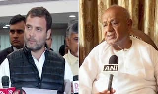Rahul Gandhi, Deve Gowda Meet in Delhi to Discuss Seat-share in Karnataka