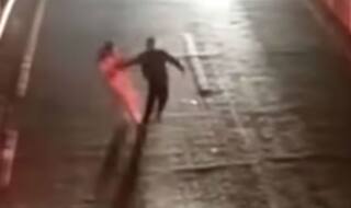 Viral Video: Drunk Man Stands in The Middle of Busy Road to Test His Wife's Love For Him, Gets Hit by Van