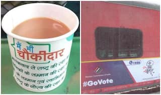 ट्रेनों के जरिए वोटर जागरूकता! एक तरफ आयोग का संदेश, दूसरी ओर 'मैं भी चौकीदार' लिखे कप में चाय