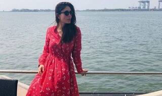 Kareena Kapoor Khan Looks Breezy in Red Maxi Dress And White Sneakers