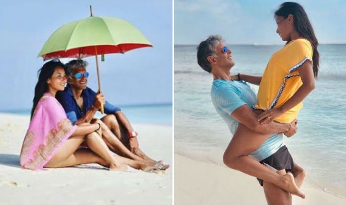 Milind Soman-Ankita Konwar Holidaying in Maldives | Video ...