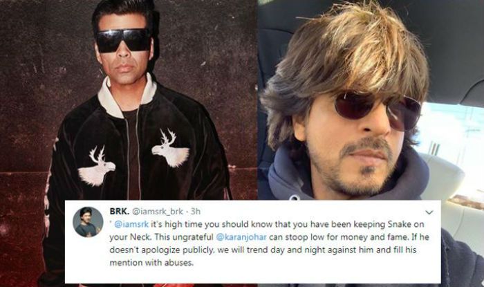 Karan Johar Faces Flak For Liking Anti-Shah Rukh Khan Tweet Karan Johar Faces Flak For Liking Anti-Shah Rukh Khan Tweet