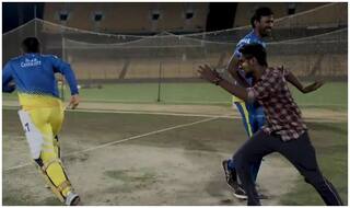 धोनी और फैन की 'धर-पकड़' ने बालाजी को 'नाच' नचा दिया, देखें VIDEO