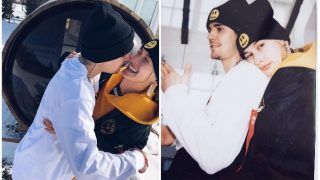 Hailey Baldwin Wishes 'Lover' Justin Bieber on Turning 25, Shares Pictures Twinning in Drew House's Beanies