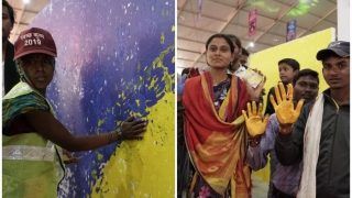 Kumbh 2019: प्रयागराज में बना दूसरा विश्व रिकार्ड, 'जय गंगे' थीम की बनाई पेंटिंग