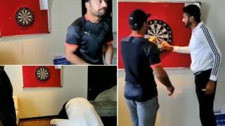 IPL 2019: Rashid Khan Takes on Khaleel Ahmed on a Game of Darts Ahead of Sunrisers Hyderabad vs Kings XI Punjab | WATCH VIDEO