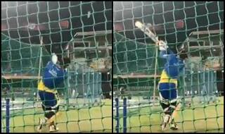 'Into The Orbit'! 'Fit' Dhoni Flaunts Brute Power in Nets Ahead of RCB Tie | WATCH