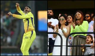 Bleed Yellow! Sakshi's 'Over-The-Moon' Reaction After Bhajji's Scalps Gayle is Unmissable | WATCH