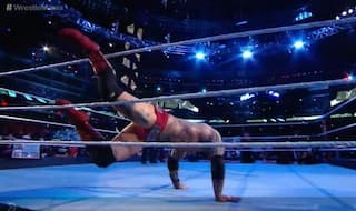 Wrestlemania 35: Batista Topples Over The Ropes on Return, Makes Several Blunders in Match Against Triple H | WATCH