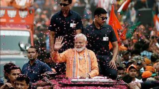 PM Modi Holds Mega Roadshow in Varanasi Before Witnessing Ganga Aarti PM Modi Holds Mega Roadshow in Varanasi Before Witnessing Ganga Aarti