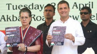 Lok Sabha Elections 2019: Congress Releases Manifesto With Slew of Promises
