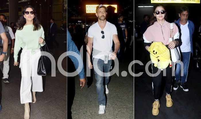 Kangana Ranaut, Nora Fatehi, Alia Bhatt Keep Their Aiport Look Stylish Yet Comfy Sunny Leone, Hrithik Roshan, Alia Bhatt