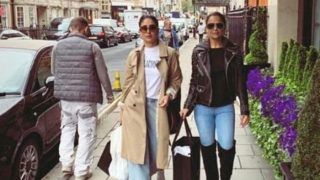 Kareena Kapoor Khan, Amrita Arora Flaunt Stylish Winter Wear From Streets of London Kareena Kapoor Khan, Amrita Arora Flaunt Stylish Winter Wear From Streets of London