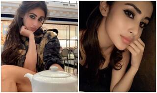 Mouni Roy's Smudgy Eye Look And Half Clutched Messy Hair Makes Fans Drool as They Watch 'Re-Run of GOT'