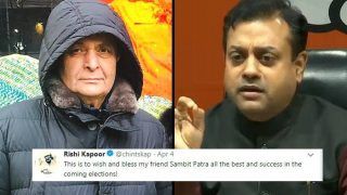 Rishi Kapoor Tweets in Support of BJP's Sambit Patra Ahead of Lok Sabha Elections 2019