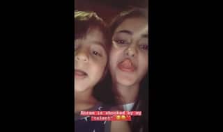 Student of The Year 2 Actor Ananya Panday Gets Goofy With Shah Rukh Khan's Son AbRam Khan, Watch