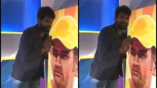 IPL 2019: CSK Fan Worships MS Dhoni Even as Mumbai Indians Beat Chennai Super Kings, Video Goes Viral | WATCH VIDEO