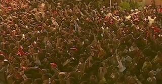 Stampede-Like Situation Erupts At BJP Headquarters As Supporters Go Berserk