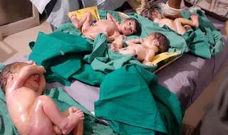 28-year-old Woman Gives Birth to Four Children at Private Hospital in Lucknow - See Pics