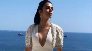 Mallika Sherawat Rocks Her First Look in Tony Ward's White And Silver Gown at Cannes Film Festival