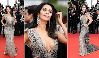 Mallika Sherawat Walks The Red Carpet in Tony Ward Couture at Cannes 2019