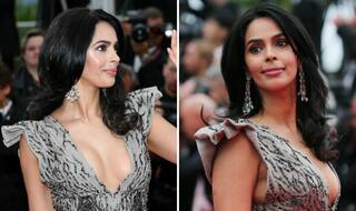 Cannes 2019: Mallika Sherawat Walks The Red Carpet in Tony Ward Couture at French Riviera