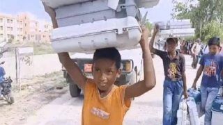 Tejashwi Yadav Posts Picture of 'Children Carrying EVMs on Head', Slams EC For Child Labour