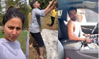 Hina Khan Plays With Snow, Goes For Long Drive With Beau Rocky Jaiswal in Switzerland