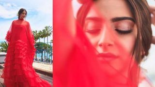 Cannes 2019: Sonam Kapoor Looks Like a Dream in Red Ruffled Valentino Dress