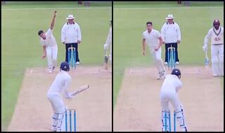WATCH: Arjun Tendulkar Clean Bowls Surrey Batsman With a Ripper