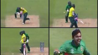 SA vs Ban: Mehedy Hasan Clean Bowls South Africa Skipper Faf du Plessis With a Raging Turner During Bangladesh's ICC World Cup 2019 Opener | WATCH VIDEO