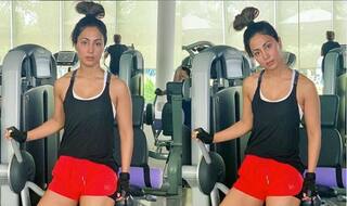 You Can't Miss Hina Khan's Fountain Like Hairstyle in These Pictures