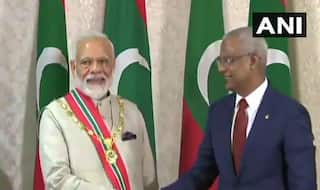 मालदीव के राष्ट्रपति ने पीएम मोदी को दिया सर्वोच्‍च सम्‍मान ''रूल ऑफ निशान इज्जुद्दीन'