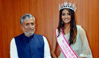 Bihar Deputy CM Meets Miss India 2019 in Office. Encephalitis Death Toll Reaches 185 in State