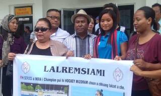 Lalremsiami Arrives in Her Village After Winning FIH Women's Series Finals