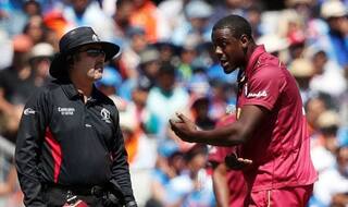 CWC'19: Carlos Brathwaite Fined For Breaching ICC Code of Conduct Against India